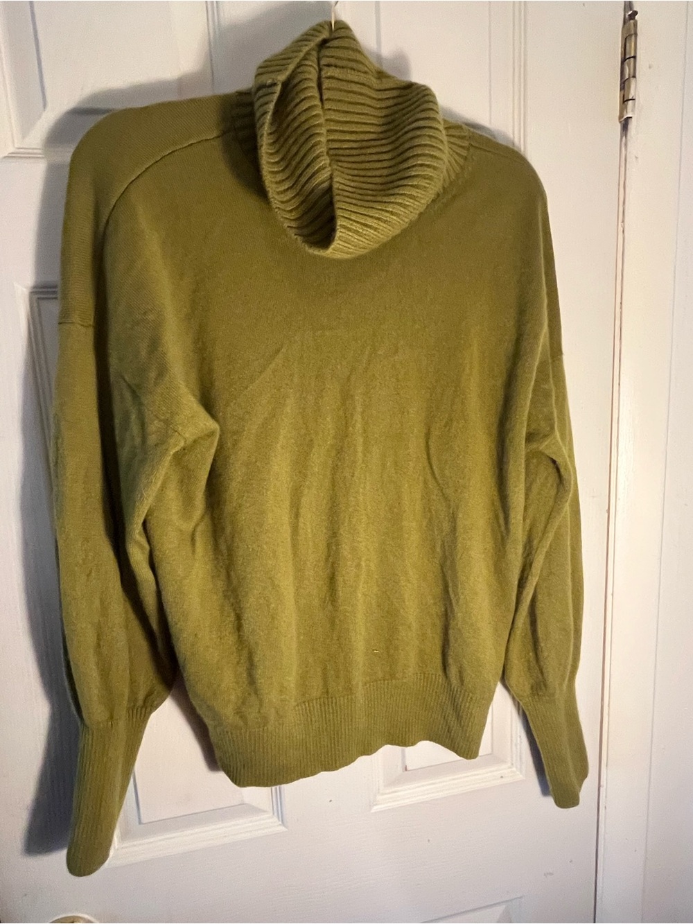 Madewell 100% (Re)sponsible Cashmere Olive Turtleneck Sweater - XL